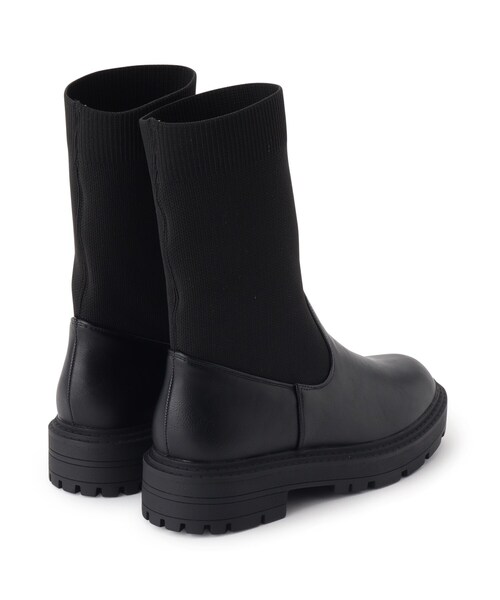 OPAQUE.CLIP（オペークドットクリップ）の「◆【抗菌防臭加工】厚底サイドゴアブーツ（ブーツ・レディース・チャコールグレー/ブラック・02/03）」の10枚目の写真