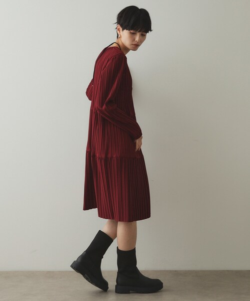 OPAQUE.CLIP（オペークドットクリップ）の「◆【抗菌防臭加工】厚底サイドゴアブーツ（ブーツ・レディース・チャコールグレー/ブラック・02/03）」の7枚目の写真