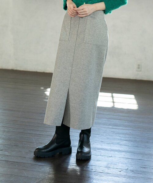 OPAQUE.CLIP（オペークドットクリップ）の「◆【抗菌防臭加工】厚底サイドゴアブーツ（ブーツ・レディース・チャコールグレー/ブラック・02/03）」の6枚目の写真