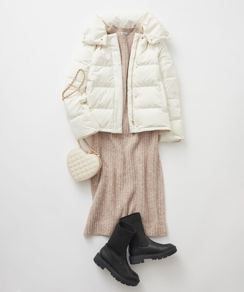 OPAQUE.CLIP（オペークドットクリップ）の「◆【抗菌防臭加工】厚底サイドゴアブーツ（ブーツ・レディース・チャコールグレー/ブラック・02/03）」の4枚目の写真