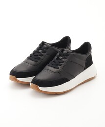 Fitflop(フィットフロップ) F-MODE LEATHER/SUEDE FLATFORM SNEAKERS
