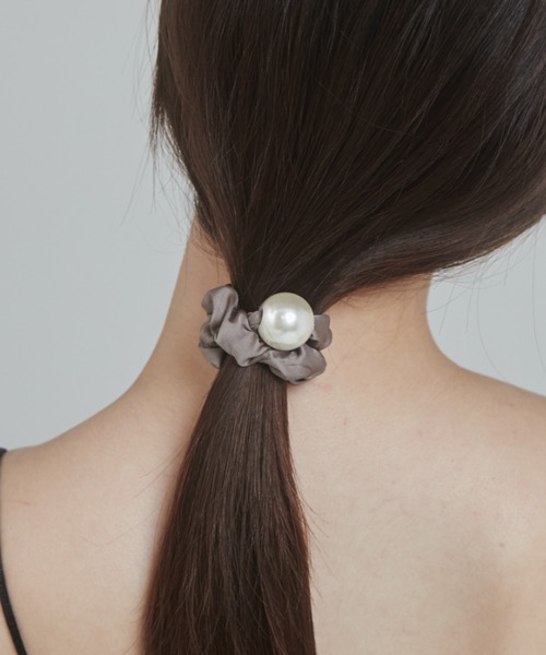 ciite'（シーテ）の「フレンチサテンパール シュシュ（シュシュ・レディース・ネイビー/ブラック/ホワイト/モカ・FREE）」の18枚目の写真