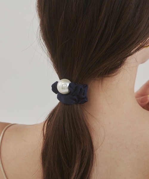 ciite'（シーテ）の「フレンチサテンパール シュシュ（シュシュ・レディース・ネイビー/ブラック/ホワイト/モカ・FREE）」の19枚目の写真