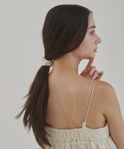 ciite'（シーテ）の「フレンチサテンパール シュシュ（シュシュ・レディース・ネイビー/ブラック/ホワイト/モカ・FREE）」の21枚目の写真