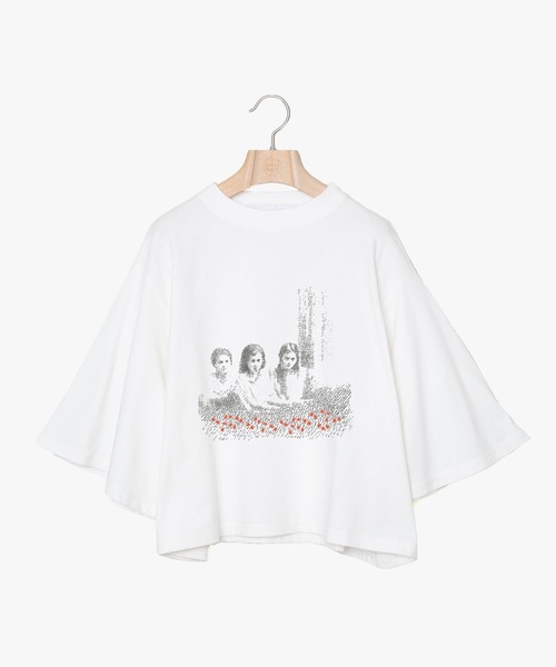 bedsidedrama（ベットサイドドラマ）の「Arts Flare Tee 【Sisters Flare Tee】（Tシャツ/カットソー・レディース・ホワイト/ブラック/ラベンダー・1/2）」の13枚目の写真