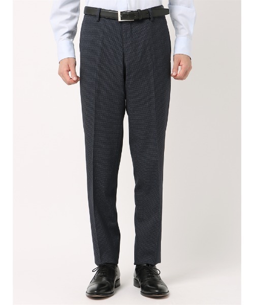 SUIT SQUARE（スーツスクエア）の「ＮＯＮＩＲＯＮ　ポリエステル　２ｗａｙＳｔｒｅｔｃｈ　ハウンドトゥース　ＲＳ０５（スラックス・メンズ・ネイビー/チャコールグレー・SS(73cm)/M(79cm)/S(76cm)/3L(88cm)/L(82cm)/LL(85cm)）」の20枚目の写真