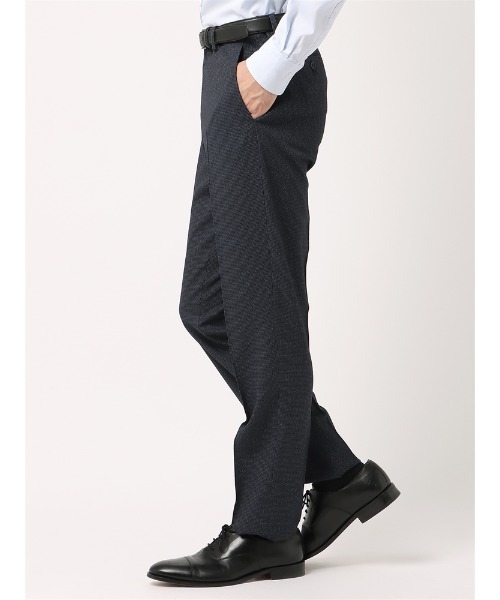 SUIT SQUARE（スーツスクエア）の「ＮＯＮＩＲＯＮ　ポリエステル　２ｗａｙＳｔｒｅｔｃｈ　ハウンドトゥース　ＲＳ０５（スラックス・メンズ・ネイビー/チャコールグレー・SS(73cm)/M(79cm)/S(76cm)/3L(88cm)/L(82cm)/LL(85cm)）」の19枚目の写真