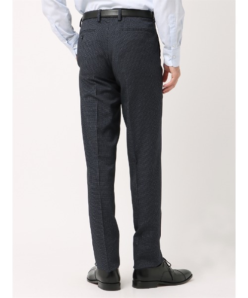 SUIT SQUARE（スーツスクエア）の「ＮＯＮＩＲＯＮ　ポリエステル　２ｗａｙＳｔｒｅｔｃｈ　ハウンドトゥース　ＲＳ０５（スラックス・メンズ・ネイビー/チャコールグレー・SS(73cm)/M(79cm)/S(76cm)/3L(88cm)/L(82cm)/LL(85cm)）」の18枚目の写真