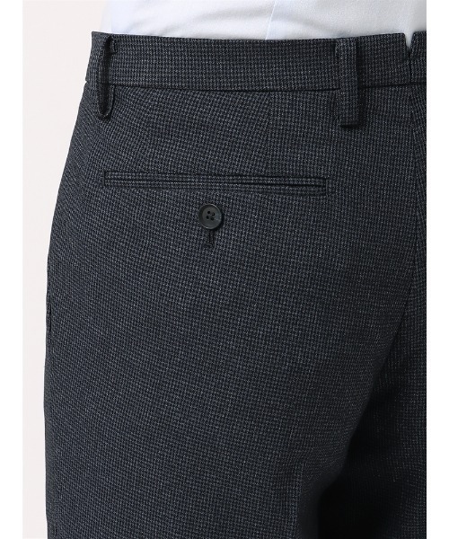 SUIT SQUARE（スーツスクエア）の「ＮＯＮＩＲＯＮ　ポリエステル　２ｗａｙＳｔｒｅｔｃｈ　ハウンドトゥース　ＲＳ０５（スラックス・メンズ・ネイビー/チャコールグレー・SS(73cm)/M(79cm)/S(76cm)/3L(88cm)/L(82cm)/LL(85cm)）」の16枚目の写真