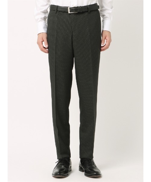 SUIT SQUARE（スーツスクエア）の「ＮＯＮＩＲＯＮ　ポリエステル　２ｗａｙＳｔｒｅｔｃｈ　ハウンドトゥース　ＲＳ０５（スラックス・メンズ・ネイビー/チャコールグレー・SS(73cm)/M(79cm)/S(76cm)/3L(88cm)/L(82cm)/LL(85cm)）」の12枚目の写真
