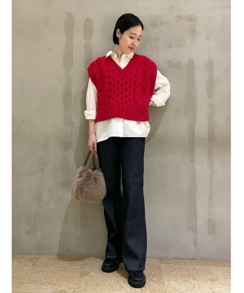 Mila Owen(ミラオーウェン)の「ローライズブーツカットデニム【手洗い可能】(デニムパンツ・レディース・インディゴブルー/ライトブルー・0/1)」の20枚目の写真