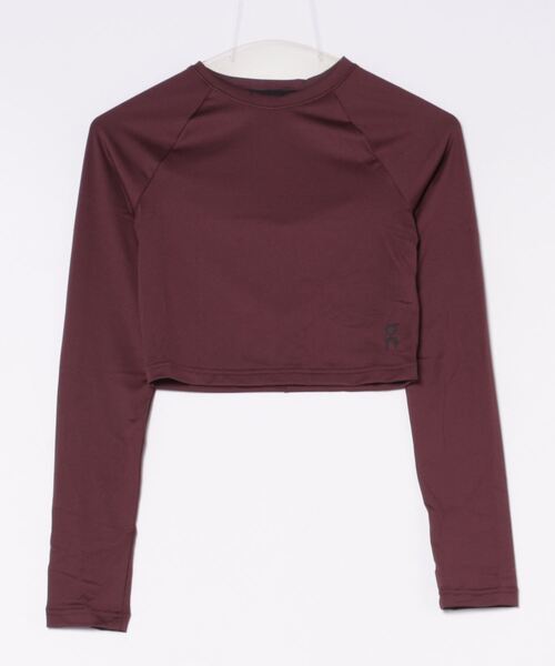 On(オン)の「【On】Long-T Crop(Tシャツ/カットソー・レディース・ボルドー・MEDIUM/X-SMALL/SMALL)」の1枚目の写真