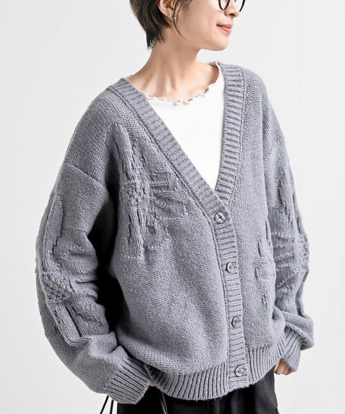 Kithニットカーディガン KHM010669-212-FRONT_6fa8e9d5-