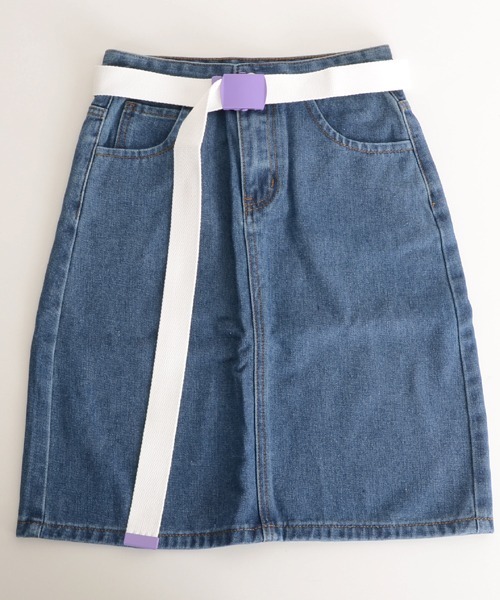 TONE SELECT GOODS（トーンセレクトグッズ）の「【urge select】シンプル GIベルト/ガチャベルト【9色展開】（ベルト・レディース・ブラック系/ブルー系/イエロー系/パープル系2/ホワイト×パープル/パープル系1/ピンク系/オレンジ系/レッド系・FREE）」の2枚目の写真