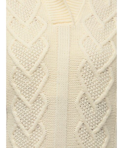 EMODA（エモダ）の「スキッパーワイドハートニット（ニット/セーター・レディース・レッド/アイボリー/ブラック・FREE）」の7枚目の写真