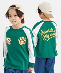 QUNTSTYLE | スカジャン風発泡プリントTシャツ（男の子・女の子）(Tシャツ/カットソー)
