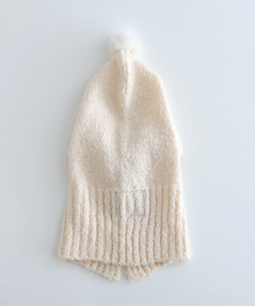 BREEZE（ブリーズ）の「梵天付きバラクラバ（ニットキャップ/ビーニー・キッズ・レッド/アイボリー・56/52）」の8枚目の写真