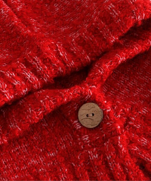 BREEZE（ブリーズ）の「梵天付きバラクラバ（ニットキャップ/ビーニー・キッズ・レッド/アイボリー・56/52）」の5枚目の写真