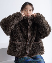 RAGEBLUE | スタンドネック/プードルファーブルゾン(ブルゾン)