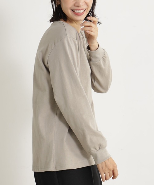 FOUND GOOD（ファウンドグッド）の「ウラキモウプリントロンT（Tシャツ/カットソー・レディース・アイボリー/ブラック/ホワイト系5/ベージュ・L/M/S）」の13枚目の写真