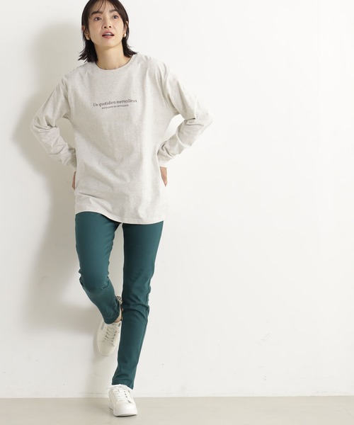 FOUND GOOD（ファウンドグッド）の「ウラキモウプリントロンT（Tシャツ/カットソー・レディース・アイボリー/ブラック/ホワイト系5/ベージュ・L/M/S）」の17枚目の写真