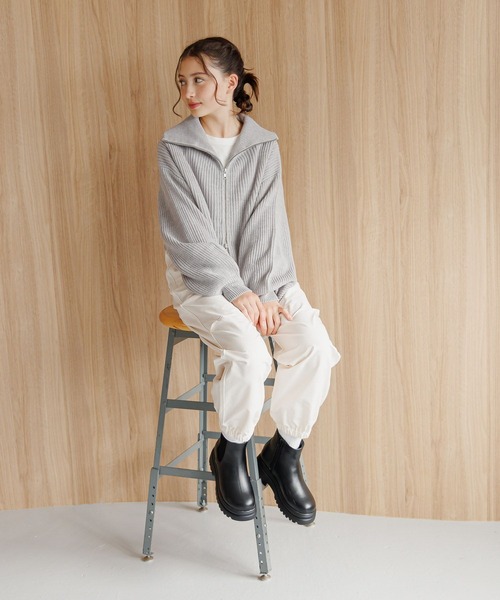 GLOBAL WORK(グローバルワーク)の「あったかストレッチラインパンツ/231661(その他パンツ・キッズ・ピンク/グレー/ブラック/アイボリー・170cm/160cm/150cm/140cm/130cm)」の21枚目の写真