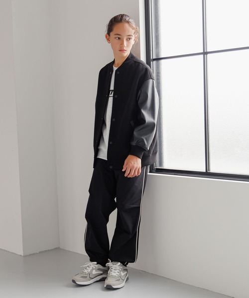 GLOBAL WORK(グローバルワーク)の「あったかストレッチラインパンツ/231661(その他パンツ・キッズ・ピンク/グレー/ブラック/アイボリー・170cm/160cm/150cm/140cm/130cm)」の6枚目の写真