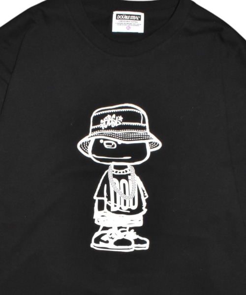 DOUBLE STEAL（ダブルスティール）の「HAT DOUBZ 長袖Tシャツ（Tシャツ/カットソー・メンズ・ホワイト/ブラック・LARGE/X-LARGE）」の4枚目の写真