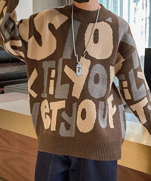 ALBERO PITTI（アルベロピッティ）の「アルファベット柄ジャガード