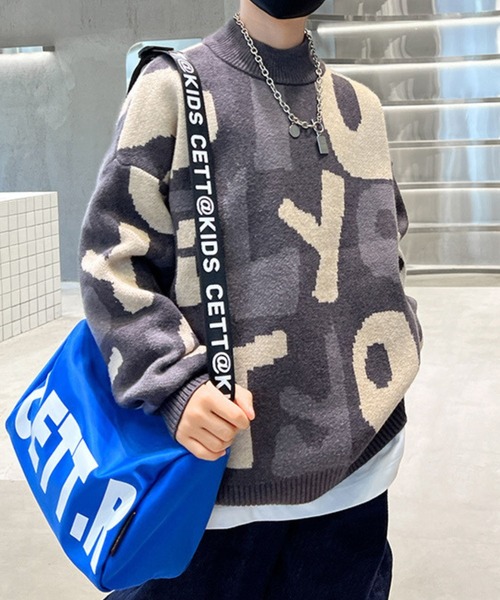 アルファベット柄ジャガードニット（ニット/セーター）｜ALBERO PITTI（アルベロピッティ）