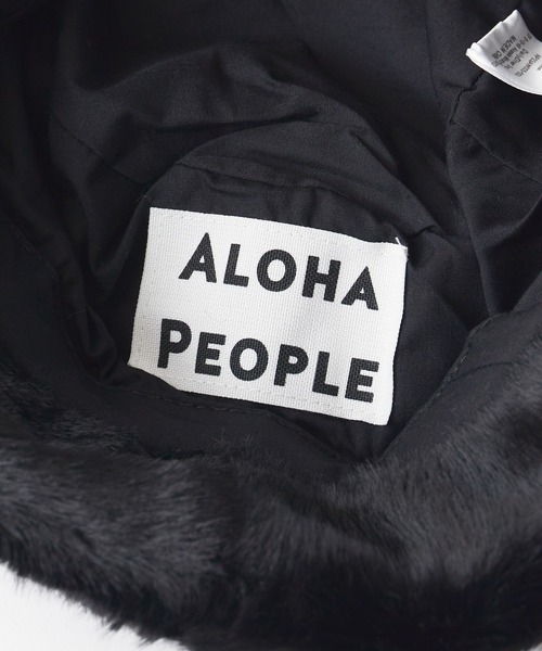 ROOPTOKYO（ループトウキョウ）の「ALOHA PEOPLE/アロハピープル ファーバケットハット（ハット・レディース・グレー/ブラック・FREE）」の4枚目の写真