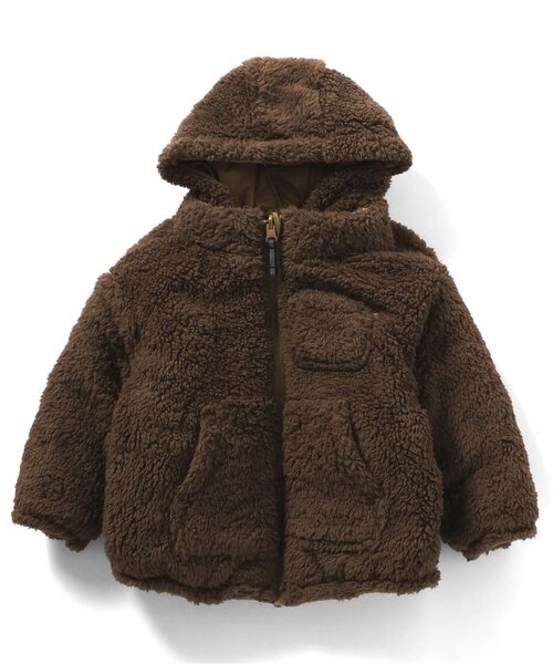 F.O.KIDS（エフオーキッズ）の「リバーシブルウォームブルゾン（ダウンジャケット/コート・キッズ・グリーン/キャメル/チャコール/オレンジ/パープル・80/90/100/110/120/130/140/150）」の15枚目の写真