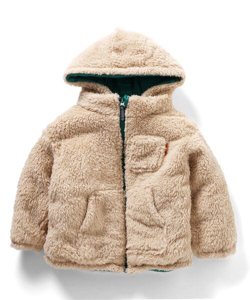 F.O.KIDS（エフオーキッズ）の「リバーシブルウォームブルゾン（ダウンジャケット/コート・キッズ・グリーン/キャメル/チャコール/オレンジ/パープル・80/90/100/110/120/130/140/150）」の19枚目の写真