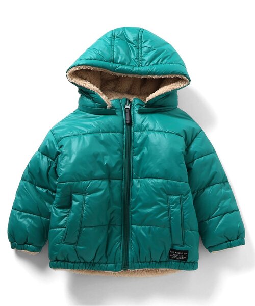 F.O.KIDS（エフオーキッズ）の「リバーシブルウォームブルゾン（ダウンジャケット/コート・キッズ・グリーン/キャメル/チャコール/オレンジ/パープル・80/90/100/110/120/130/140/150）」の17枚目の写真