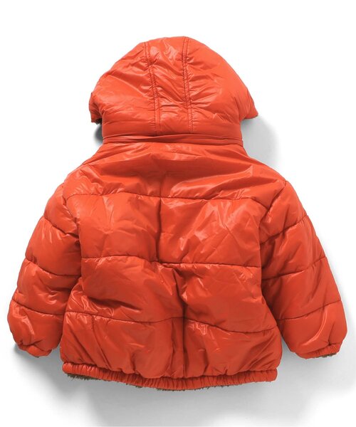 F.O.KIDS（エフオーキッズ）の「リバーシブルウォームブルゾン（ダウンジャケット/コート・キッズ・グリーン/キャメル/チャコール/オレンジ/パープル・80/90/100/110/120/130/140/150）」の22枚目の写真