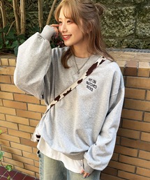 DOUBLE NAME | My favorite socks刺しゅうプルオーバー(スウェット)