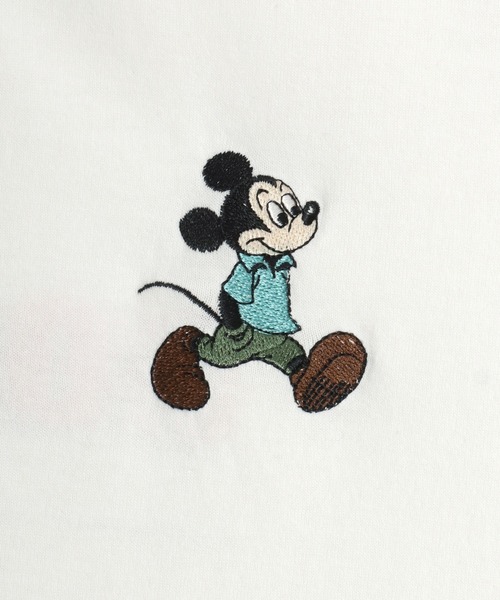 Disney(ディズニー)の「Disney/ディズニー ミッキー ワンポイント フロント バックプリント ラグラン7分袖Tシャツ(Tシャツ/カットソー・レディース・アッシュグレー/オフホワイト/グレー/ホワイト・M/L)」の17枚目の写真