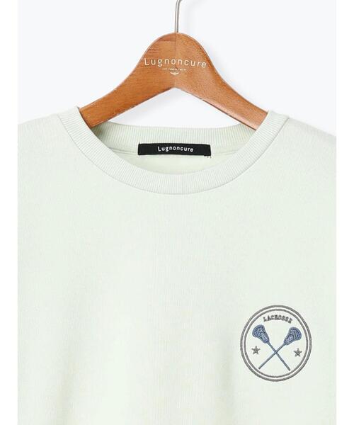 Lugnoncure(ルノンキュール)の「スポーツモチーフプリント裏起毛スウェット(Tシャツ/カットソー・レディース・ミント/ブラック/オフホワイト・F)」の18枚目の写真