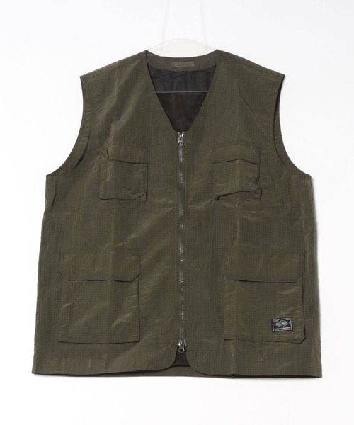 BIG MIKE(ビッグマイク)の「BIG MIKE ビッグマイク/ 26春夏新作 セットアップ対応 リップストップ ファティーグベスト //// 102516800(ベスト・メンズ・オリーブ/チャコール・MEDIUM/LARGE/X-LARGE)」の10枚目の写真