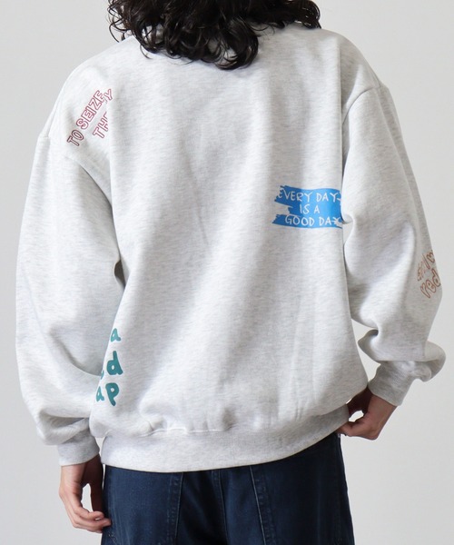 【セール】RED CAP GIRL 裏起毛RCG総柄プリント＆刺繍CN（スウェット）｜Red Cap Girl（レッドキャプガール）