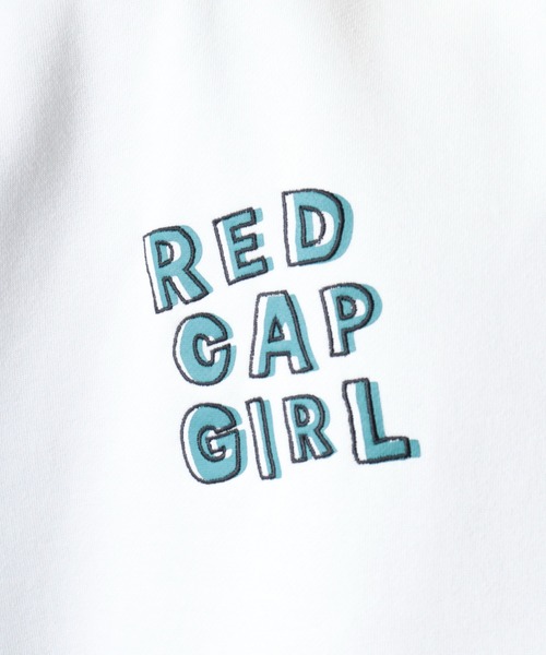 【セール】RED CAP GIRL 裏起毛RCG総柄プリント＆刺繍CN（スウェット）｜Red Cap Girl（レッドキャプガール）