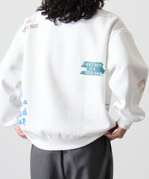 【セール】RED CAP GIRL 裏起毛RCG総柄プリント＆刺繍CN（スウェット）｜Red Cap Girl（レッドキャプガール）