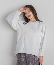 QUEENS COURT（クイーンズコート）の「ダンボールコクーンスリーブプルオーバー≪手洗い可能≫（Tシャツ/カットソー）」