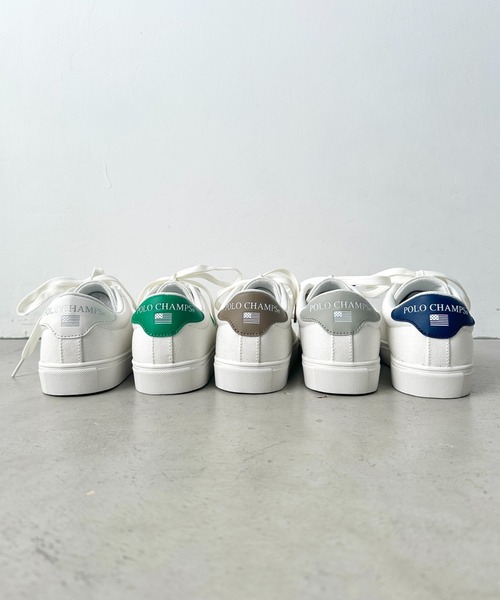 POLO CHAMPS（ポロチャンプス）の「POLO CHAMPS(ポロチャンプス)/ワンポイント刺繍 ローカット キャンバススニーカー（スニーカー・レディース・グレイッシュベージュ/ホワイト/ライトグレー/グリーン/ネイビー・23.0cm/23.5cm/24.0cm/24.5cm/25.0cm）」の12枚目の写真