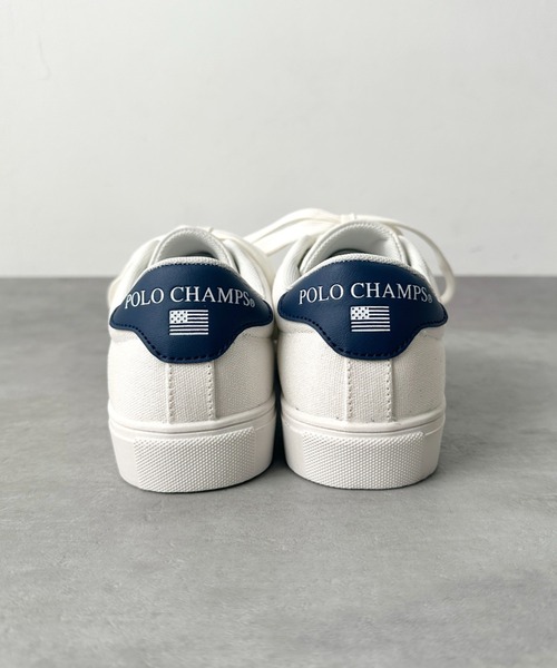 POLO CHAMPS（ポロチャンプス）の「POLO CHAMPS(ポロチャンプス)/ワンポイント刺繍 ローカット キャンバススニーカー（スニーカー・レディース・グレイッシュベージュ/ホワイト/ライトグレー/グリーン/ネイビー・23.0cm/23.5cm/24.0cm/24.5cm/25.0cm）」の11枚目の写真