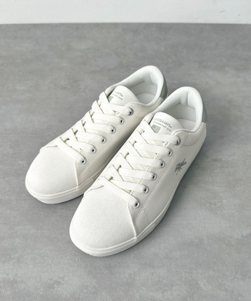 POLO CHAMPS（ポロチャンプス）の「POLO CHAMPS(ポロチャンプス)/ワンポイント刺繍 ローカット キャンバススニーカー（スニーカー・レディース・グレイッシュベージュ/ホワイト/ライトグレー/グリーン/ネイビー・23.0cm/23.5cm/24.0cm/24.5cm/25.0cm）」の7枚目の写真