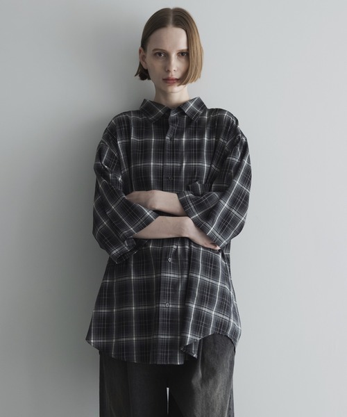 く*ろ様 loose old tartan check shirt / reme loose old tartan check shirt / ルーズオールドタータン柄