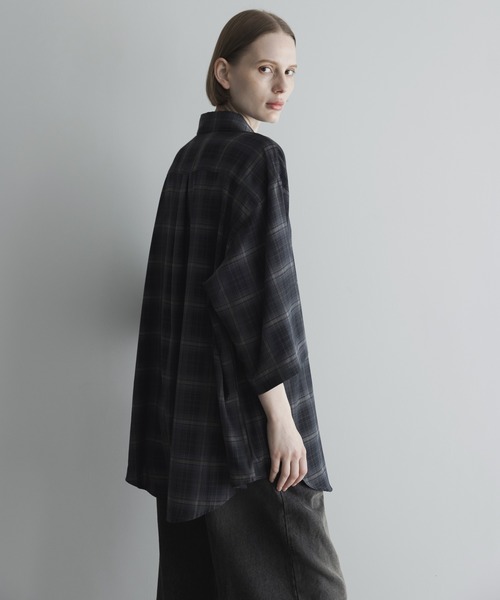 く*ろ様 loose old tartan check shirt / reme loose old tartan check shirt / ルーズオールドタータン柄
