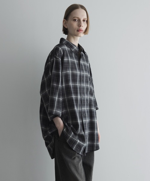 remer(リメール)の「loose old tartan check shirt / ルーズオールドタータン柄チェックシャツ(シャツ/ブラウス・メンズ・ブラウン/ブラック/チャコールグレー・X-SMALL/SMALL/MEDIUM/LARGE)」の21枚目の写真