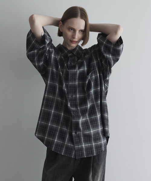 トップス loose old tartan check shirt / remer loose old tartan check shirt / ルーズオールドタータン柄
